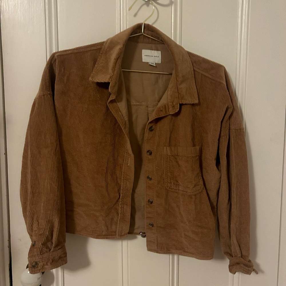 Fall vibe Brown American eagle corduroy jacket